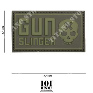 PARCHE 3D PVC GUN SLINGER VERDE #17026 101 INC (444130-5244)