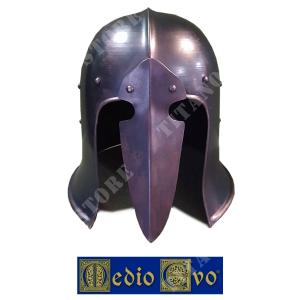 MIDDLE AGES IRON HELMET WITH NASAL (002/H6.03)
