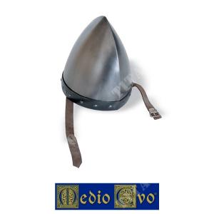 MIDDLE AGES NORMAN BELTED LEATHER HELMET (002/H19.03)