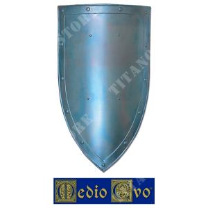 MEDIEVAL SMOOTH IRON SHIELD MIDDLE AGES (007/1.03)