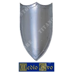 MIDDLE AGES SMOOTH 3-POINTED IRON SHIELD (007/2.03)
