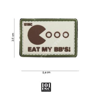 PATCH PVC EAT MY BB&#39;S SAND AND GREEN 101 INC (444100-3938)