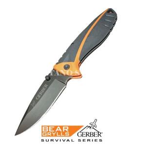 FOLDING KNIFE BLACK / ORANGE BEAR GRYLLS GERBER (133A)