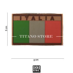 PATCH IN 3D PVC FLAGGE ITALIEN DESERT 101 INC (444110-3575)