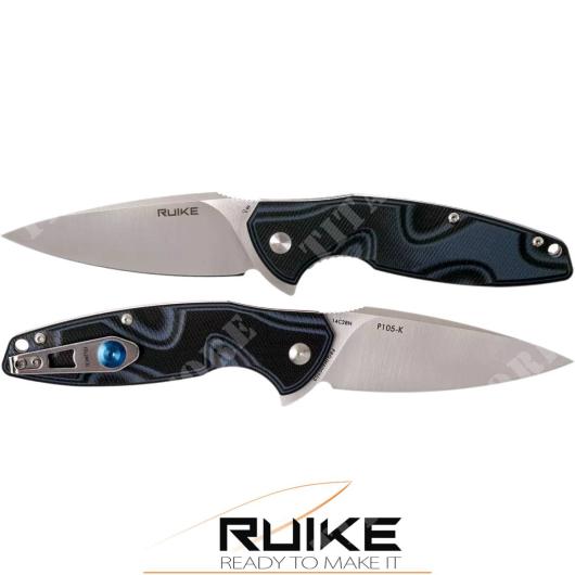 P105-K FOLDABLE KNIFE G10 GRAY RUIKE (RKE P105-K)