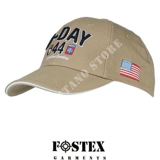 BASEBALL CAP TAN D-DAY NORMANDY FOSTEX (215080-TAN)