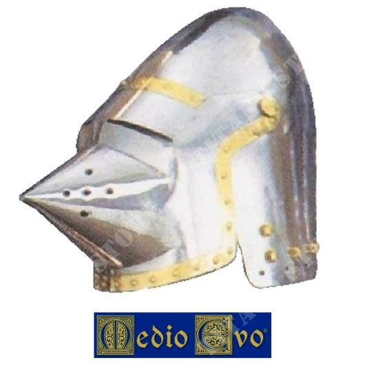 BACINETTO HELMET WITH SEC. MASK XIV MIDDLE AGES (002/H12.03)