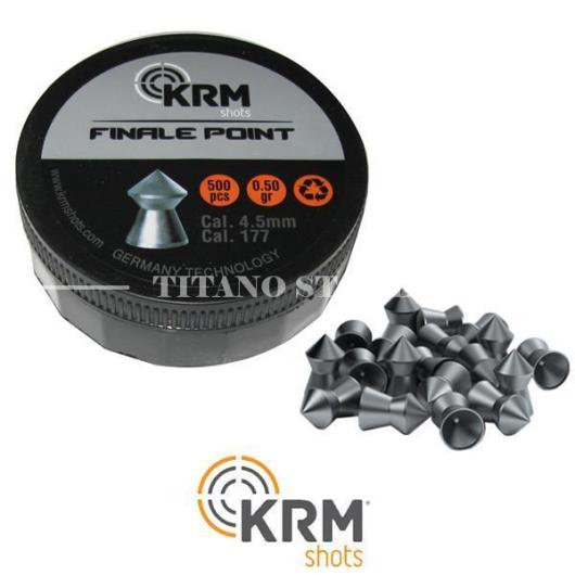 Piombini cal. 4.5 mm final point 0.50 gr krm (250-045): Miscellaneous for  Softair