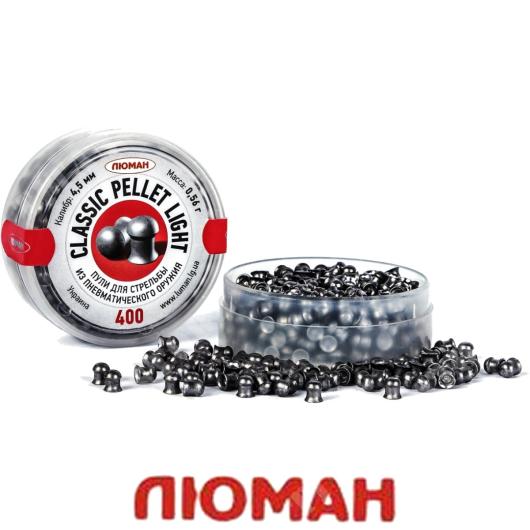 Piombini classic pellets light cal.4,5mm 0.56g 400pcs luman (t60721): Luman  for Softair