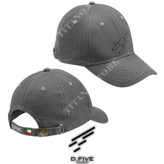 GRAY BASEBALL CAP WITH GRAY D.FIVE LOGO (DF5-798 GY / GY)