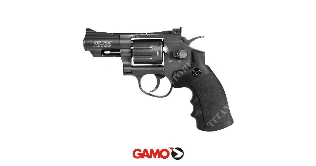 Revolver pr 725 cal.4,5 black 2,5 '' co2 gamo (iag253): Revolver co2 cal  4.5mm for Softair