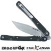 COLTELLO BUTTERFLY BALISONG SILVER BLACK FOX (BF-501) - foto 1