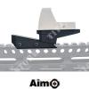 ELE BEFESTIGUNG FÜR PUNKT T1 / T2 / MRO / RMR WEAVER BLACK AIMO (AO1732-B) - Foto 1