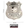 INSIGNE SPÉCIAL POLICE ACIER FOSCO (441058-1310STEEL) - Photo 1