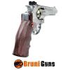 REVOLVER CO2 CAL 4,5 6 &#39;&#39; ARGENT BRUNI (BR-702S) - Photo 2