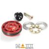 TESTA PISTONE ALLUMINIO DOUBLE O-RING BALL BEARING AEG MAXX MODEL (MX-PIS001PHS) - foto 2