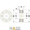 KUGELLAGERSCHUB 6x14x5mm TEMPERED STEEL MAXX MODELL (F6-14G) - Foto 1