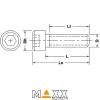 SCHRAUBEN HEX ZYLINDRISCHER KOPF M3x10mm MAXX-EINBAUMODELL (M30100HCS) - Foto 1