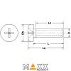 PHILLIPS M1.2x5mm MAXX MODELL PAN HEAD SCREWS (M1250PPS) - Foto 1