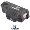 RED LASER AND BLACK LED TORCH FOR PISTOLS WADSN (WM113-B) - photo 1