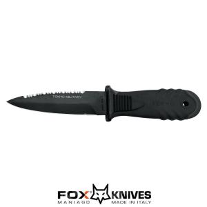 TEKNO SUB MILITARY KNIFE INOX + BLACK TEFLON FOX (643/11)