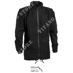 CHAQUETA IMPERMEABLE NEGRA OPENLAND (OPT-3585 01)
