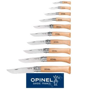 BOX OF 10 COLLECTION KNIVES WITH STAINLESS STEEL BLADE OPINEL (OPN-001311)