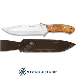 FIXED BLADE KNIFE 16.8 Cm HANDLE / OLIVE TREE ALBAINOX (ALB-31657)