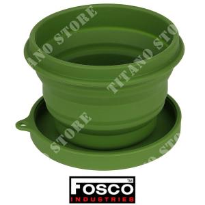 GREEN FOLDING BOWL INSILICONE FOSCO (311075)