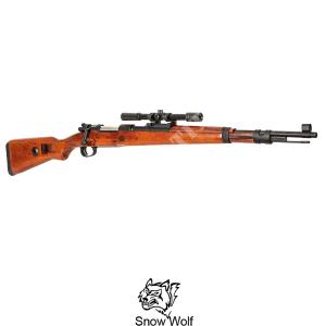 SW-022A KAR98 REAL WOOD SPEARGUN WITH SNOW WOLF OPTICS (SWL-03-024810)