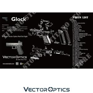 TAPIS DE BANC D'OPTIQUE VECTORIELLE GLOCK (VCT-SCBM-02)