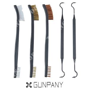 TIP AND BRUSH CLEANING KIT FOR GUNPANY WEAPONS (GNP-GPGC-3B2P)