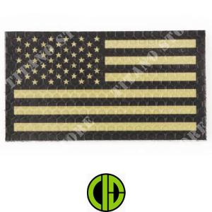 PARCHE IR USA FLAG DX TAN COMBAT ID (KAM-30-011289)