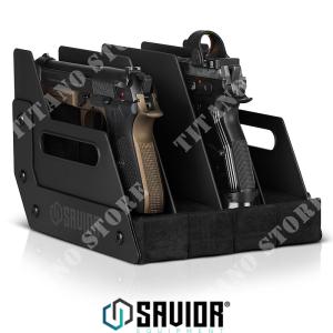 4 GUN HOLDER BLACK SAVIOR (SVR-RK-HD-XFOUR-BK)