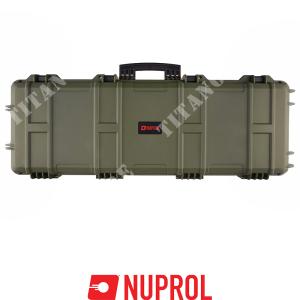 LARGE PVC TACTICAL CASE WITH RUBBER WHEELS INJECTION GREEN PNP VERSION NUPROL (NHC-04-GREEN)