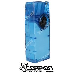 SPEEDLOADER BLUE TRANSPARENT 1000BB SOUND PAD SCORPION TACTICAL GEAR (T71984)