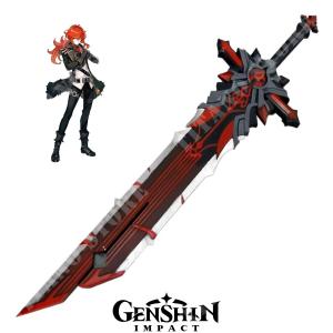 WOLF&#39;S GRAVESTONE SWORD BY DILUC GENSHIN IMPACT (ZS1516)