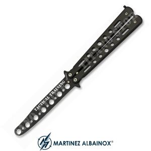 BUTTERFLY KNIFE TACTICAL TRAINING BLACK ALBAINOX (ALB-02157)