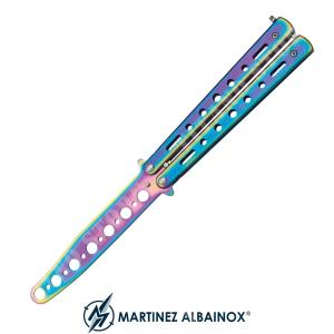 BUTTERFLY KNIFE TACTICAL TRAINING RAINBOW ALBAINOX (ALB-02191)