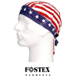FOSTEX WHITE/RED STRIPES USA BANDANA (219270-317)