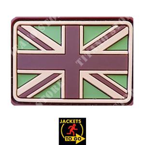 GREAT BRITAIN FLAG PVC PATCH MULTICAM JACKETS TG(JTG.UKF.MC)