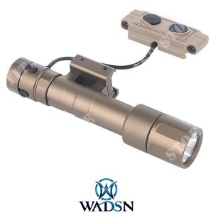 TACTICAL LED TORCH 1300 LUMENS TAN WADSN (WD4075-T)
