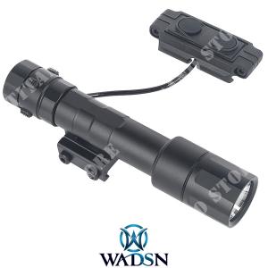 TACTICAL LED TORCH 1300 LUMENS BLACK WADSN (WD4075-B)