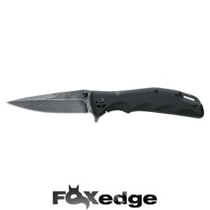 MANDATORY FUN BLACK G10 HANDLE FOX EDGE KNIFE (FE-024)