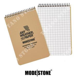 CUADERNO IMPERMEABLE TAN 96x148mm MODESTONE (MDS-A32UK)