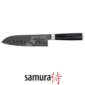 MO-V STONEWASH SANTOKU KNIFE 18CM SAMURA (SM-0094B)