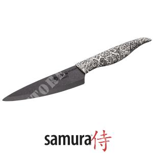 INCA BLACK CERAMIC FILLET KNIFE 15.5CM SAMURA (C670SIN23B)