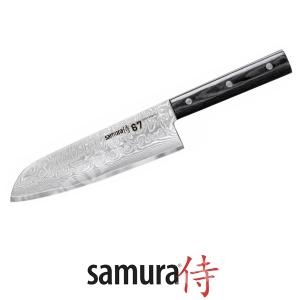 DAMASCUS KNIFE 67 SANTOKU 17.5CM SAMURA (SD67-0094M)