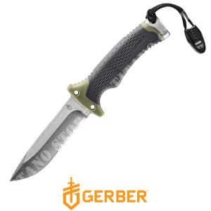 ULTIMATE FIXED BLADE BLACK/GREEN GERBER KNIFE (30-001830)