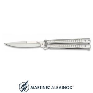 BUTTERFLAY KNIFE 9.6 BLADE ALBAIOX STEEL HANDLE (ALB-02211)